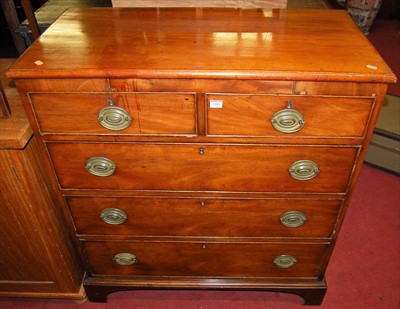 Lot 1180 - A 19th century mahgoany chest of two short...
