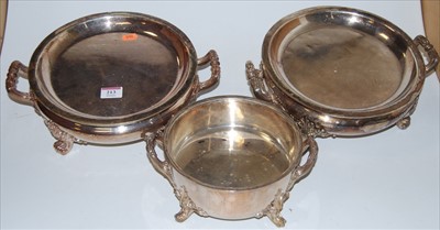 Lot 95 - A pair of Victorian Old Sheffield plate...