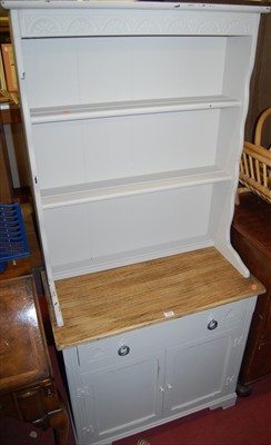 Lot 1193 - A contemporary painted small narrow dresser, w....