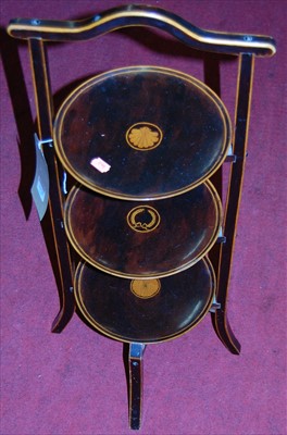 Lot 1195 - An early 20th century stained walnut and...