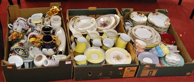 Lot 132 - Three boxes of miscellaneous china, to include...