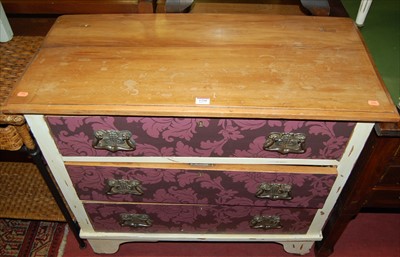 Lot 1210 - An Edwardian satin walnut part-painted and...