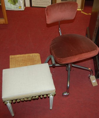 Lot 1211 - A mid-20th century tubular chrome and...