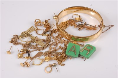 Lot 332 - A quantity of rolled gold and gilt metal to...