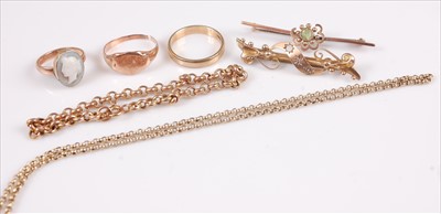 Lot 343 - Assorted principally 9ct gold wares to include...