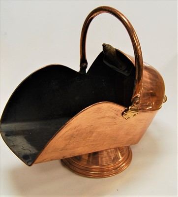 Lot 149 - An early 20th century copper helmet shaped...