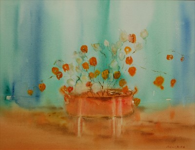 Lot 1004 - Cuthbert Bell - Still life with flowers,...