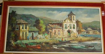 Lot 1006 - Durval Pereira (Brazilian 1917-1984) - Coastal...