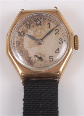 Lot 356 - A vintage ladies 9ct gold cased Rolex wrist...