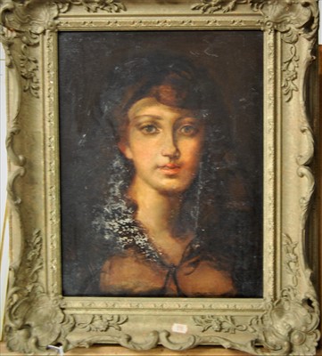 Lot 1012 - 19th century French school - Bust portrait,...