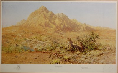 Lot 1016 - David Shepherd - The Arabian leopard, limited...