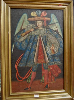 Lot 1018 - A pair of mediaeval style portrait studies,...