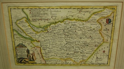 Lot 1024 - T. Kitchin - engraved county map of Cheshire,...