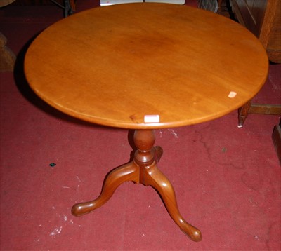 Lot 1270 - A 19th century mahogany fixed top circular...