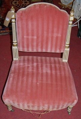 Lot 1274 - An early 20th century French painted and...