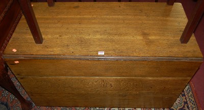 Lot 1294 - An 18th century provincial oak drop leaf...