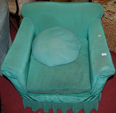 Lot 1308 - A late Victorian walnut framed and upholstered...