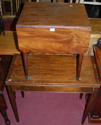Lot 1333 - A 19th century mahogany round cornered...