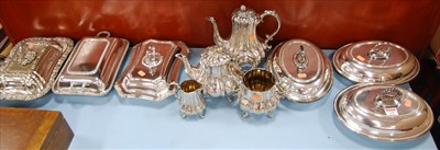 Lot 228 - A collection of miscellaneous silver plated...