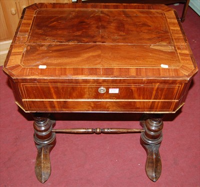 Lot 1342 - A 19th century Continental mahogany,...