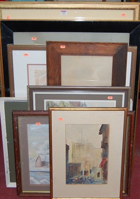Lot 1070 - Assorted pictures and prints, to include...