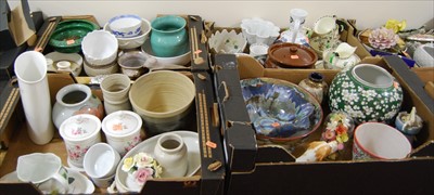 Lot 452 - Four boxes of mainly mixed ceramics and china,...