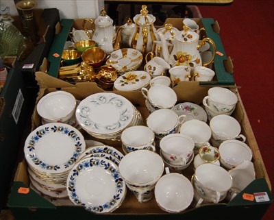 Lot 455 - Two boxes of mixed table china, to include CHC...