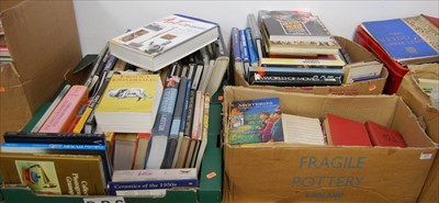 Lot 473 - Several boxes of mixed books to include art...
