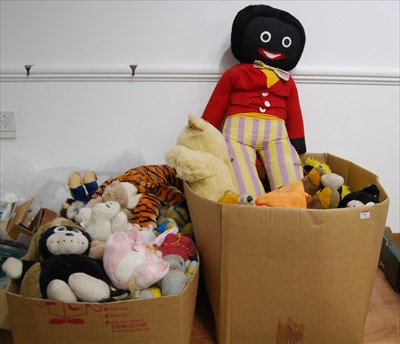 Lot 483 - Three boxes of mixed modern and vintage soft...