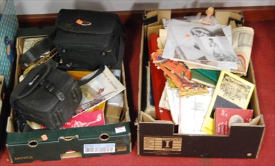Lot 490 - Two boxes containing a quantity of mixed...