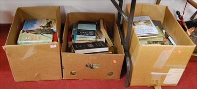 Lot 499 - Three boxes of mixed books to include Shotgun...