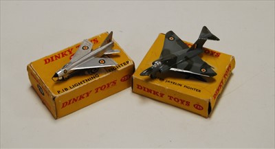 Lot 400 - A Dinky Toys model 735 Gloster Javelin Fighter...