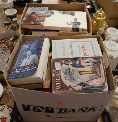 Lot 425 - Two boxes of modern hardback volumes, mixed...