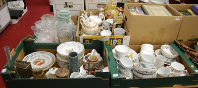 Lot 426 - Four boxes of mixed glassware and ceramics, to...