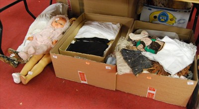 Lot 448 - A large circa 1900 papier mache? dolls body...