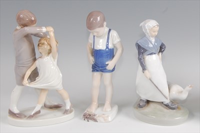 Lot 30 - A Bing & Grondahl porcelain model of a dancing...