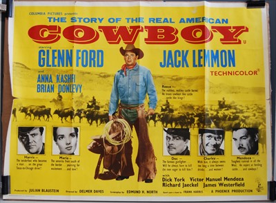 Lot 530 - The Story of the Real American Cowboy, 1958 UK quad poster