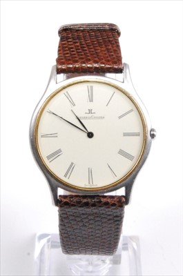 Lot 1336 - A Gents steel Jaeger le Coultre quartz...
