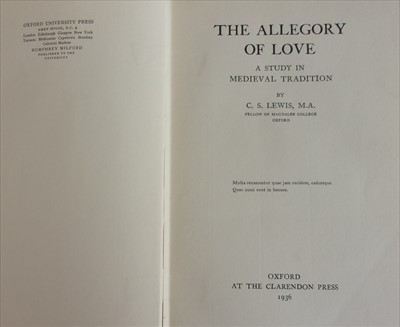 Lot 1006 - LEWIS, C.S. The Allegory of Love. Clarendon...