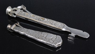 Lot 301 - An early 20th century steel and continental...