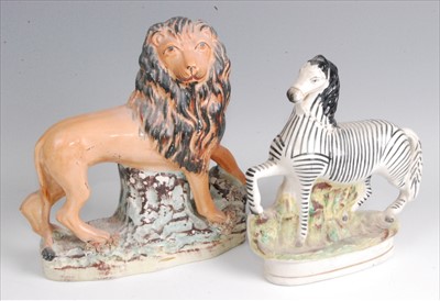 Lot 1113 - A large 19th century Staffordshire figure...
