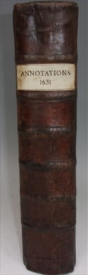 Lot 2011 - DOWNAME, J. Annotations Upon All Books of the...