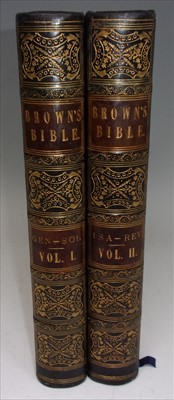Lot 1030 - BROWN, Rev. John. The Self Interpreting Bible…....