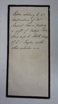 Lot 1048 - Annotated envelope stating 'Papers relating to...