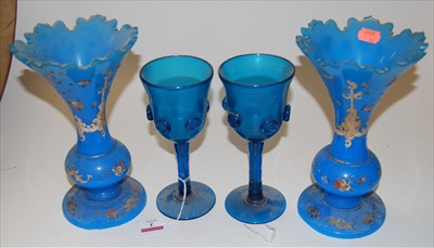 Lot 3 - A pair of late 19th century continental blue...