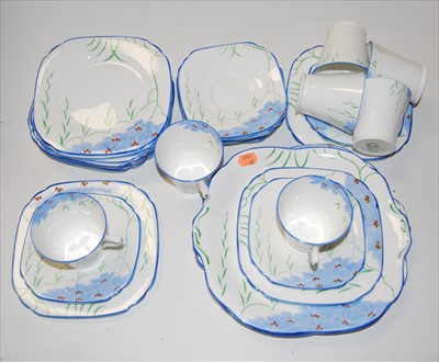 Lot 31 - An Art Deco Collingwood's part tea service,...