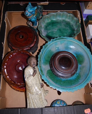 Lot 43 - A large Mudman style crackle glazed figure of...