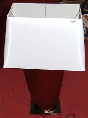 Lot 59 - A large contemporary table lamp, having...