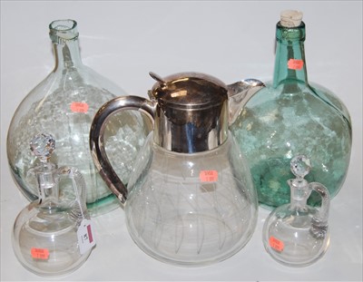 Lot 87 - A mid-20th century glass pitcher, having...