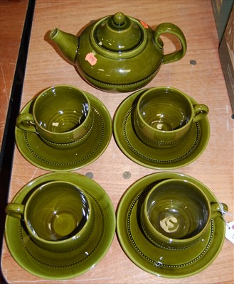 Lot 111 - A Swedish Hoganas Keramik 6-place setting part...